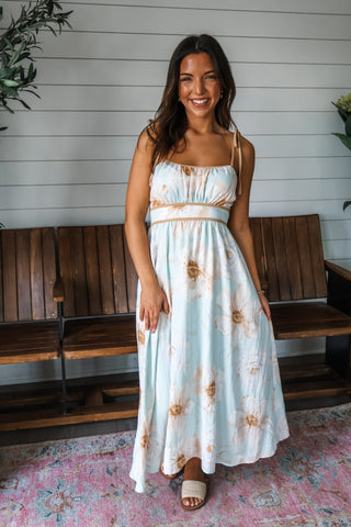 Dreamy Darling Floral Midi • Pastel Mint