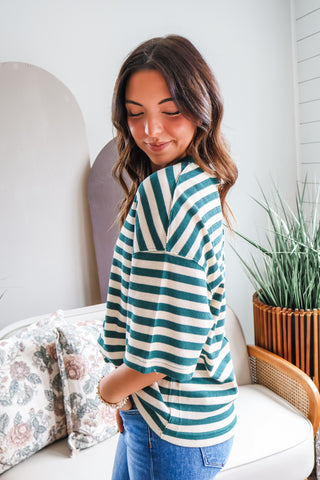 Good Vibes Stripes • Emerald Mix