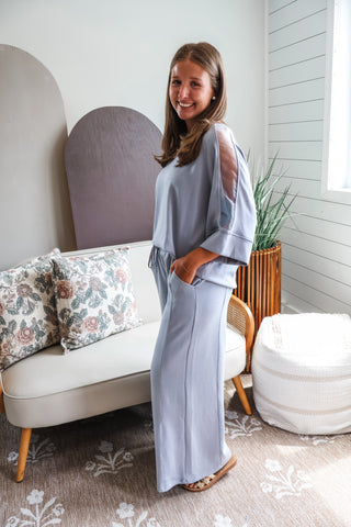 City Chic Pant Set • Grey