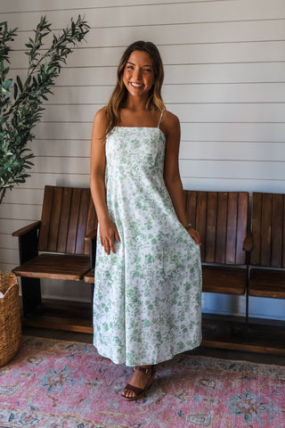 The Perfect Ending Floral Maxi • Sage