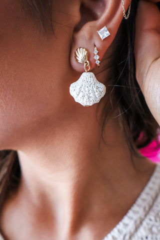 Seaside Beauty Earrings • Ivory