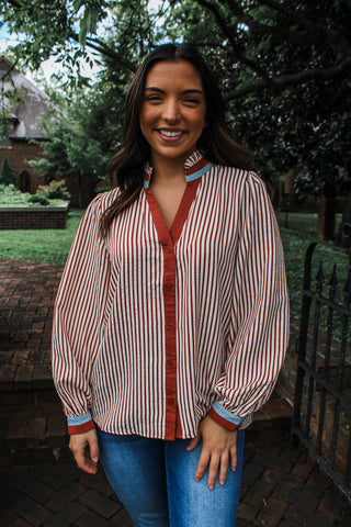 Down to Business • cinnamon stripe