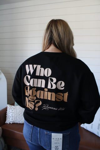 If God Is For Us Scuba Sweatshirt • Black - PLUS