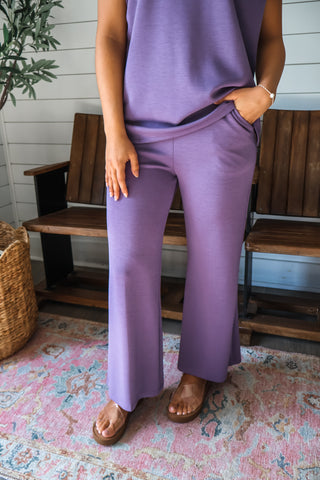 Elevated Essential Pants • Dusty Purple