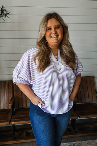 Ray Of Sunshine • Lavender Stripes - PLUS
