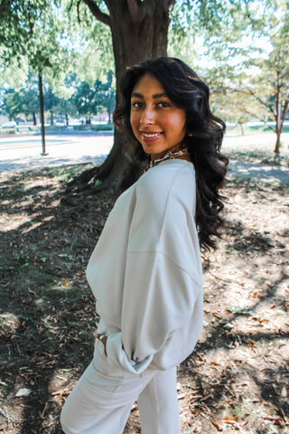 Forever Favorite Crewneck • Cream - PLUS