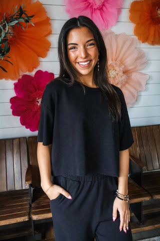 Relaxing Retreat Pant Set • Black