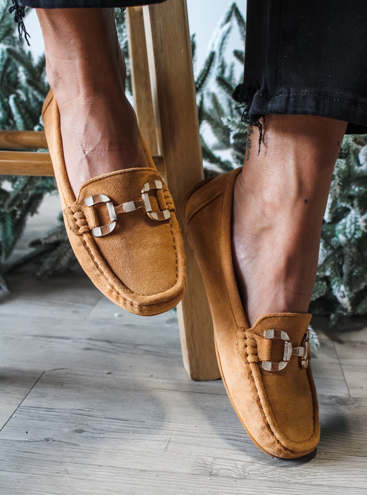 Holiday Drives Buckle Loafer • Tan