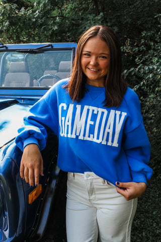 Gameday Graphic Pullover • Blue