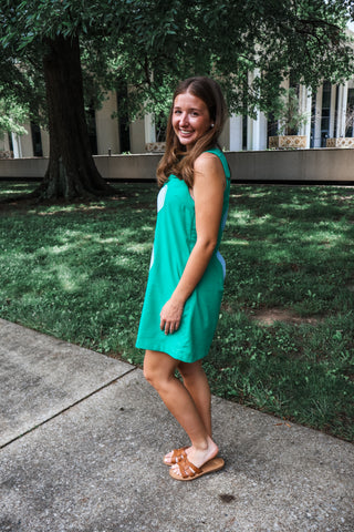 Petal Power Shift Dress • Green