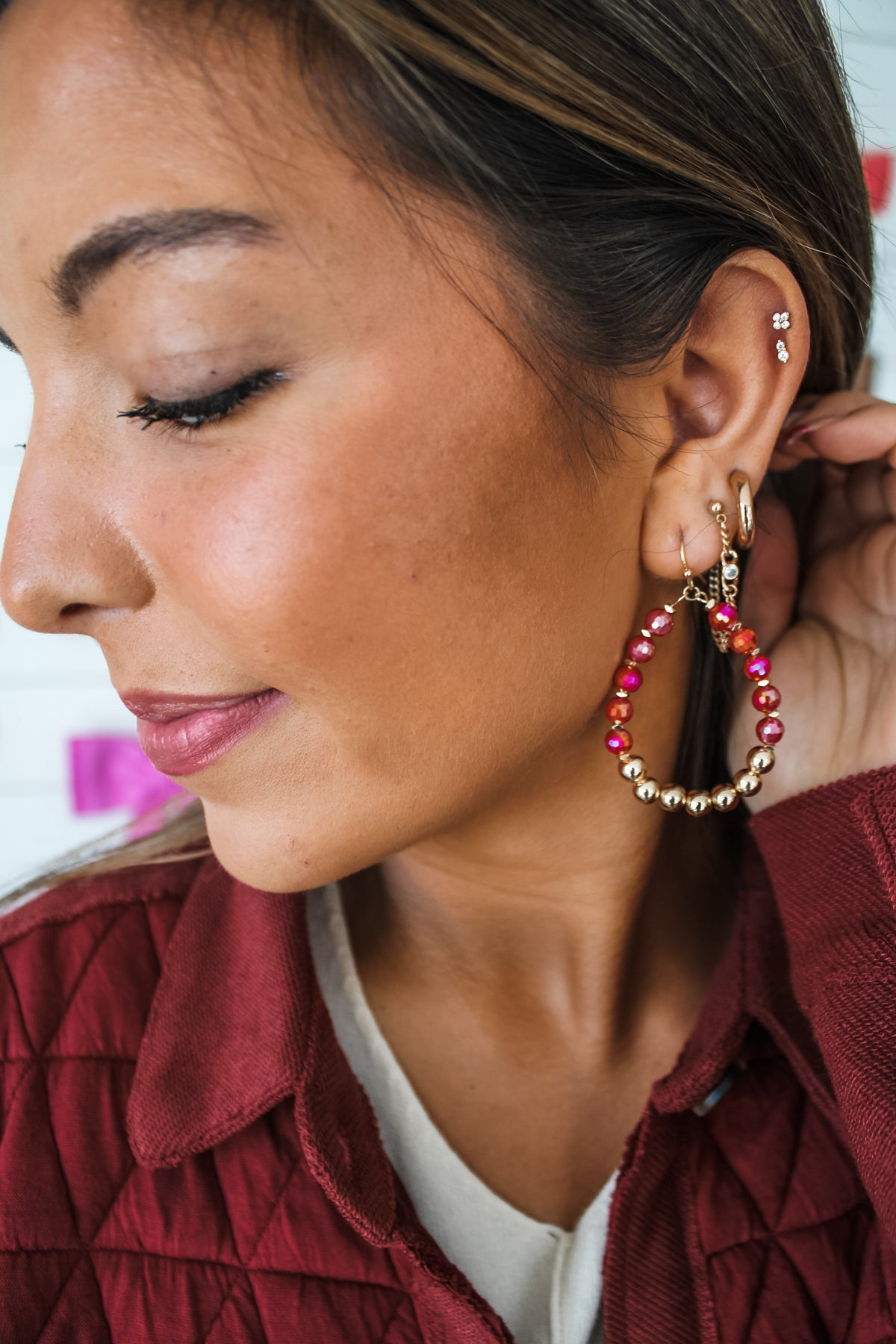 Crush On You Beaded Earrings