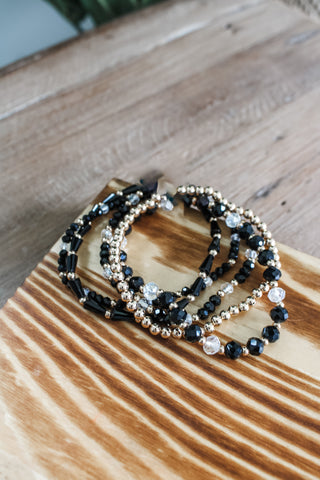 Here & Now beaded bracelet • black multi