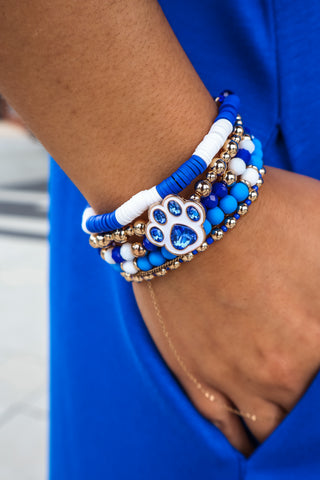 Go Wildcats Bracelet Set • Blue