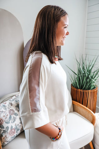 City Chic Pant Set • Cream