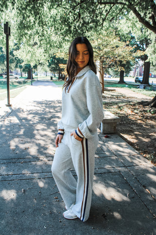 Perfect Pairing Striped Pants • Ash Grey - FINAL SALE