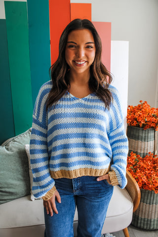 Fun Favorite Striped Sweater • Blue