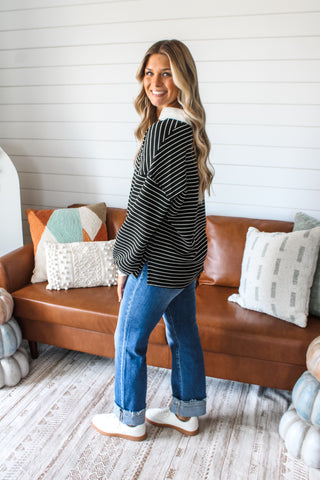 Ready Set Stripes • Black/White - FINAL SALE