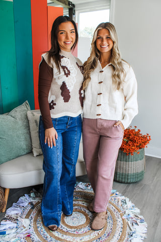 Time & Again Cardigan Sweater • Cream