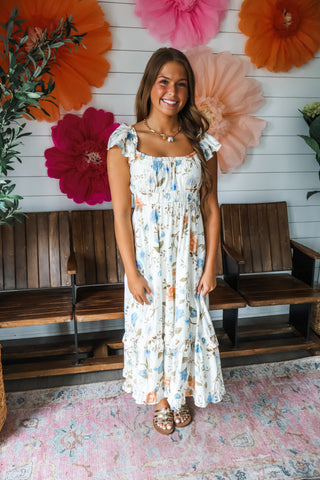 Flower Market Midi • Cream Multi