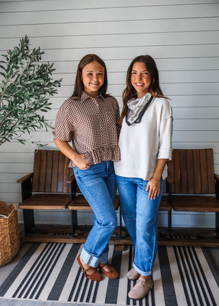 Falling For Gingham • Brown