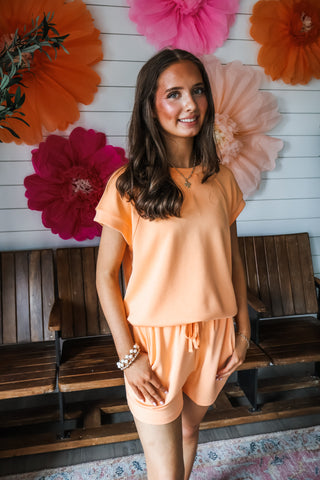 Make A Splash Short Set • Orange Sherbet
