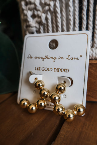 Beautiful Baubles Hoop Earrings • Gold