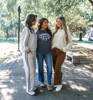 Perfect Pairing Striped Pants • Ash Grey - FINAL SALE