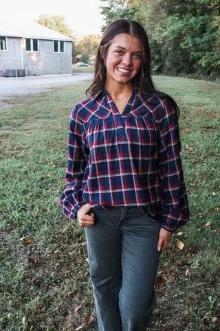 Apple Orchard Plaid • Navy Mix