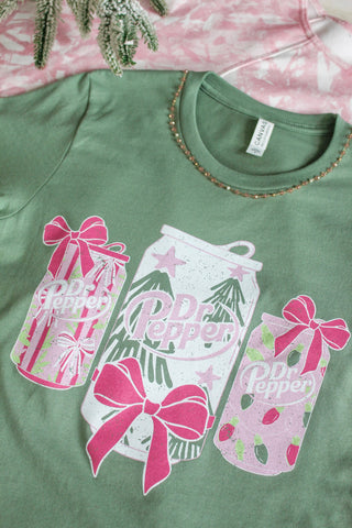 Have A Dr. Pepper Holiday Graphic Tee • Sage