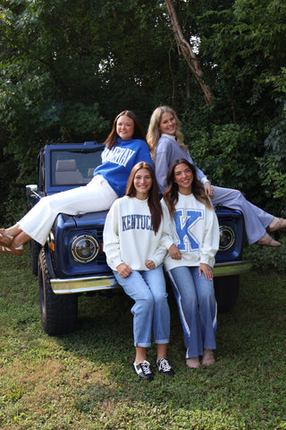 Bluegrass State Mock Neck Sweatshirt • Ivory