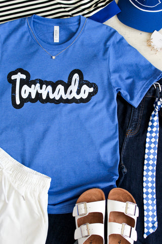 Team Tornado Graphic Tee • Heather Blue