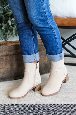 Adelaide Ankle Boot • Beige