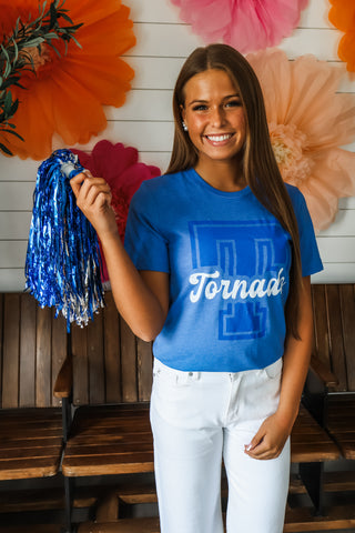 Team Tornado Graphic Tee • Heather Blue