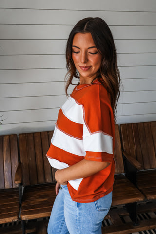 Post It Stripes • Pumpkin