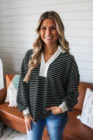 Ready Set Stripes • Black/White - FINAL SALE