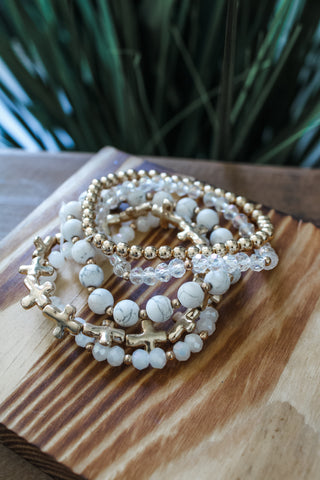 Make Things Happen Bracelet • White