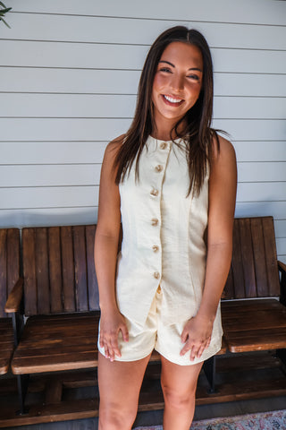 Coastal Classy Vest • Pale Yellow