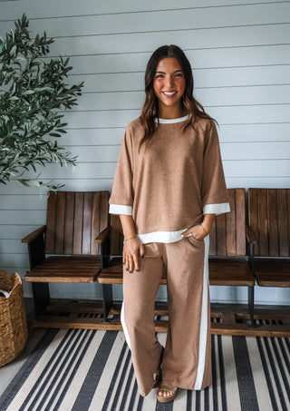 Soft Launch Pant Set • Heather Tan