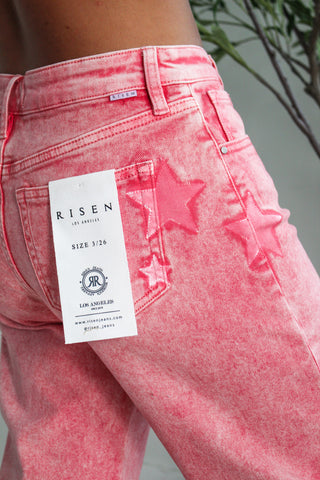 Gigi Star Print Boyfriend Jean • Taffy