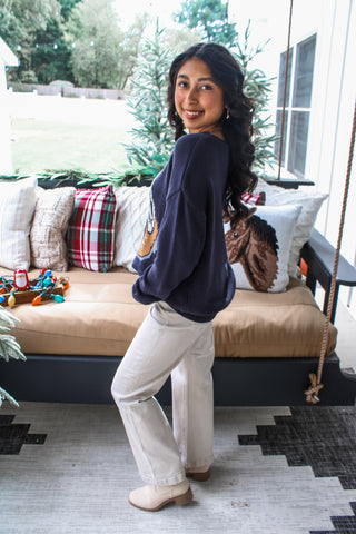 Hit Your Stride Sweater • Navy