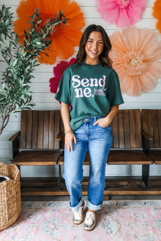 Send Me Graphic Top • Pine