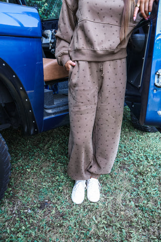 Starry Skies Pant Set • Brown