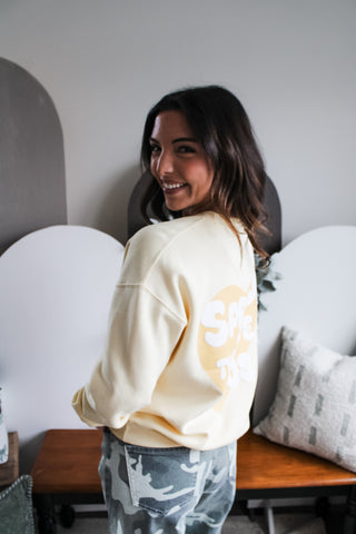 Spread The Love Of Jesus Sweatshirt • Iced Lemon