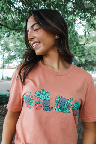 Just Kitten Around Graphic Tee • Terracotta