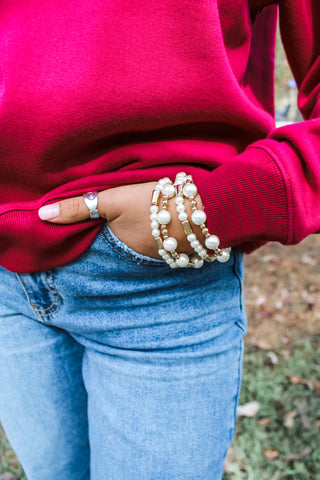 Season To Shine Bracelet • Pearl