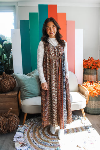 Paisley Perfection Jumpsuit • Rust Multi