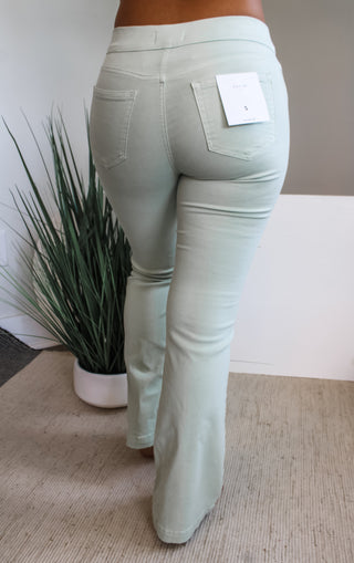 Ember Pull-On Flare • Light Sage - FINAL SALE