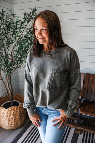 Double The Fun Pocket Pullover • Storm
