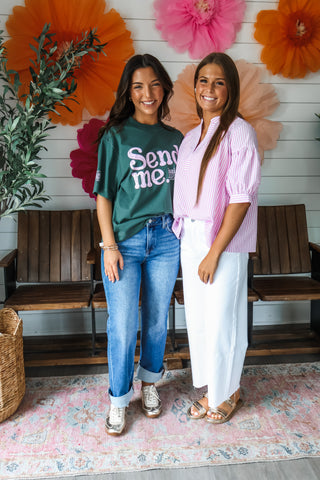 Send Me Graphic Top • Pine