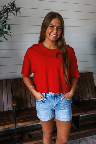 Let’s Make plan • red pocket tee